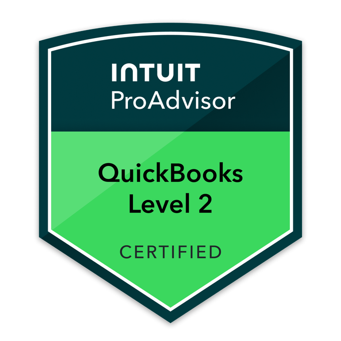 Intuit QuickBooks Level 2 Certified ProAdvisor
